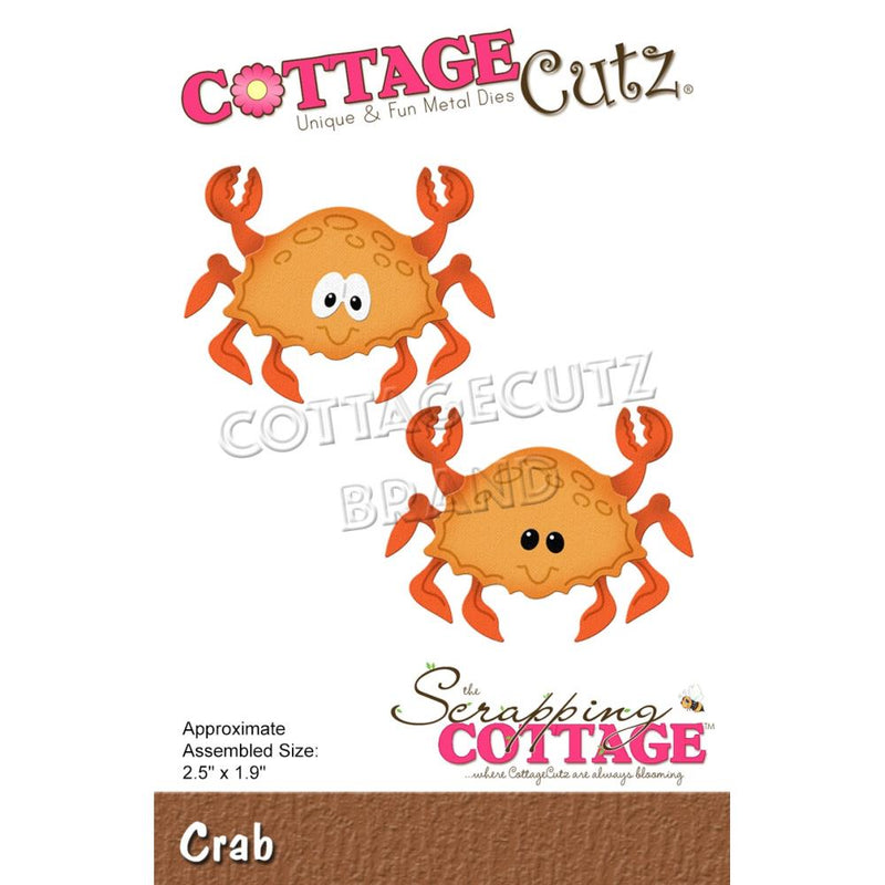 CottageCutz Dies - Crab 2.5in x 1.9in*
