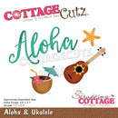 CottageCutz Dies - Aloha 3.8in X2.1in, Ukulele 1.1in X2.7in*