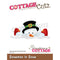 CottageCutz Dies - Snowman In Snow 3in x 1.4in*