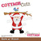CottageCutz Dies - Santa with Branch 3.4in x 3.2in*