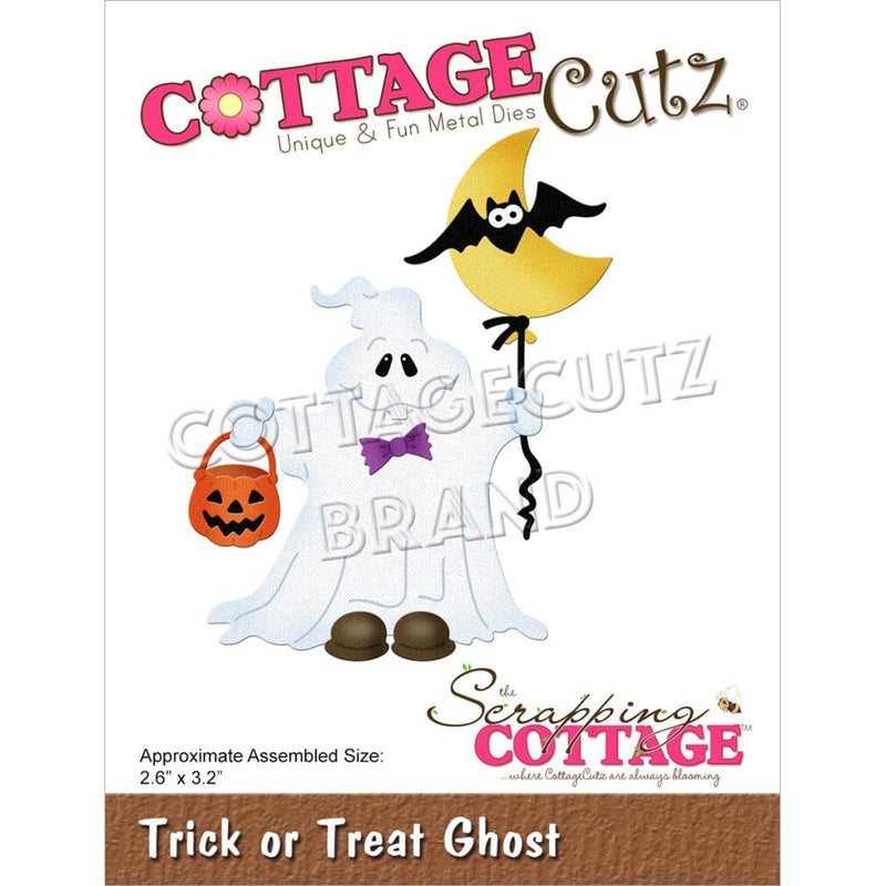 CottageCutz Dies - Trick Or Treat Ghost 2.6in x 3.2in