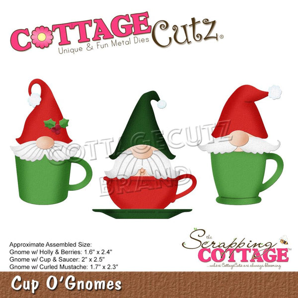 CottageCutz Dies Cup O' Gnomes 2.5" To 1.6"