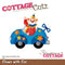 CottageCutz Dies - Clown With Car 3.3"X2.8"*