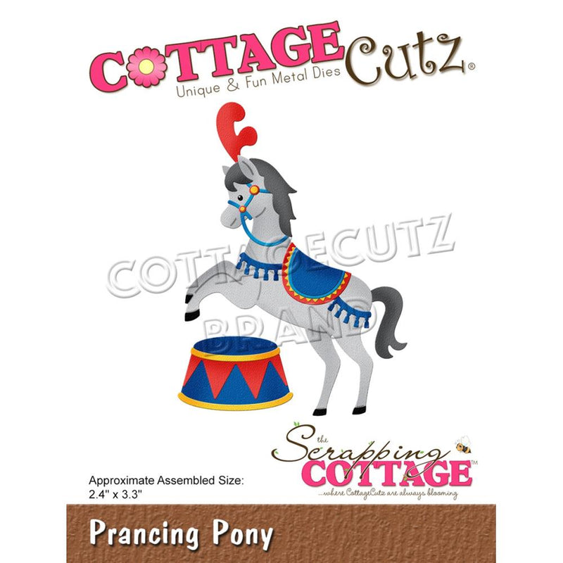 CottageCutz Dies - Prancing Pony 2.4"X3.3"*