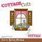 CottageCutz Dies - Cat In Spring Window 3.2"x 2.4"