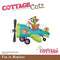 CottageCutz Dies - Fox In Airplane 3.2"x 2.4"