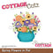 CottageCutz Dies - Spring Flowers In Pot 3.2"x 3.4"