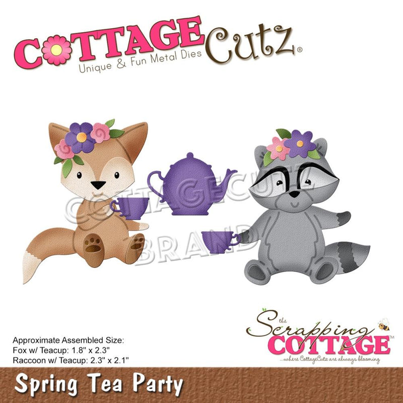 CottageCutz Dies - Spring Tea Party 1.8" To 2.3"