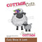 CottageCutz Dies - Curly Sheep & Lamb 2.3"X2.6"