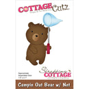 CottageCutz Dies - Campin' Out Bear  with  Net 1.5"x 2.1"*
