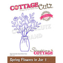 CottageCutz Elites Die - Spring Flowers In Jar 1 - 2.3"x 3"