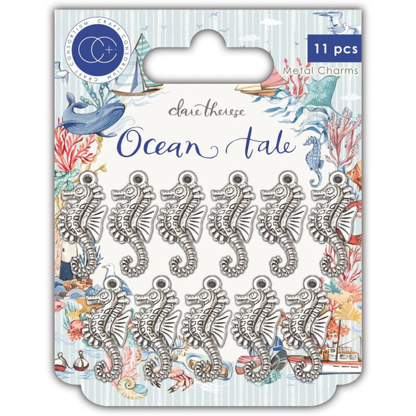 Craft Consortium Ocean Tale Metal Charms 11 pack - Seahorse
