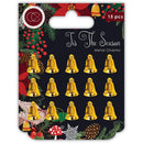 Craft Consortium Tis The Season Metal Charms, 15 pack - Gold Bells*