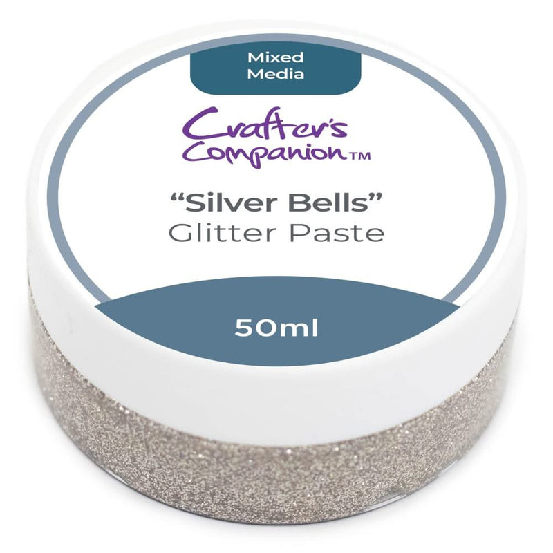 Crafter's Companion Mixed Media Glitter Paste - Silver Bells