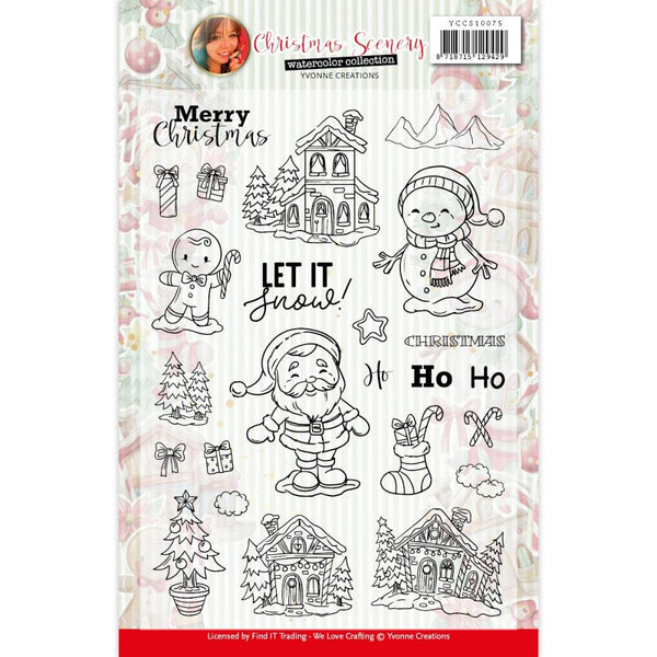 Find It Trading Yvonne Creations Clear Stamps Christmas Scenery