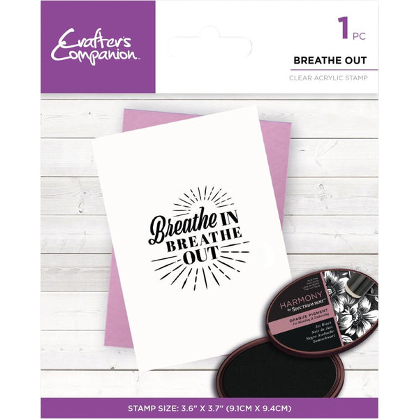 Crafter's Companion Clear Acrylic Stamps  - Breathe Out*