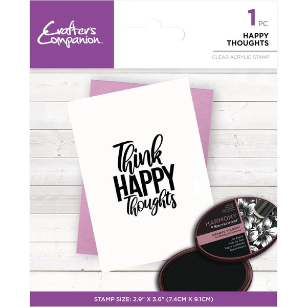Crafter's Companion Clear Acrylic Stamps  - Happy Thoughts*