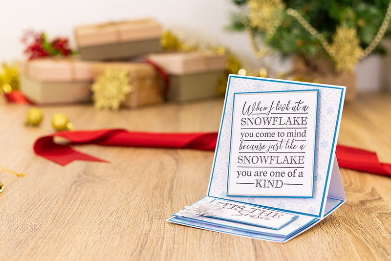 Crafter's Companion Clear Acrylic Stamp Set - Snowflakes Are Kisses