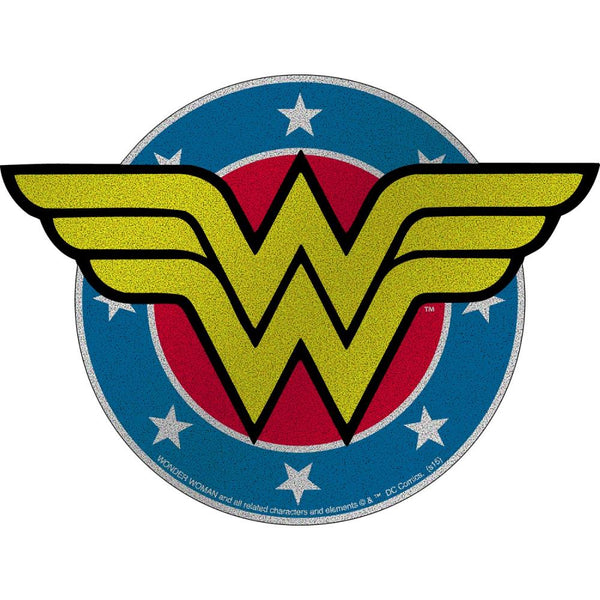 C&D Visionary Stickers - Wonder Woman Shield Glitter