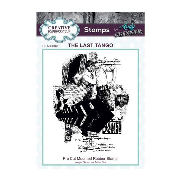 Creative Expressions Rubber Stamp By Andy Skinner - The last Tango*