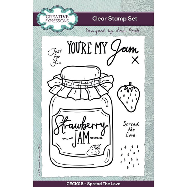 Creative Expressions 6"x 4" Clear Stamp Set By Sam Poole - Spread The Love*