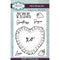Creative Expressions 6"x 4" Clear Stamp Set By Sam Poole - Sweetness Heart*
