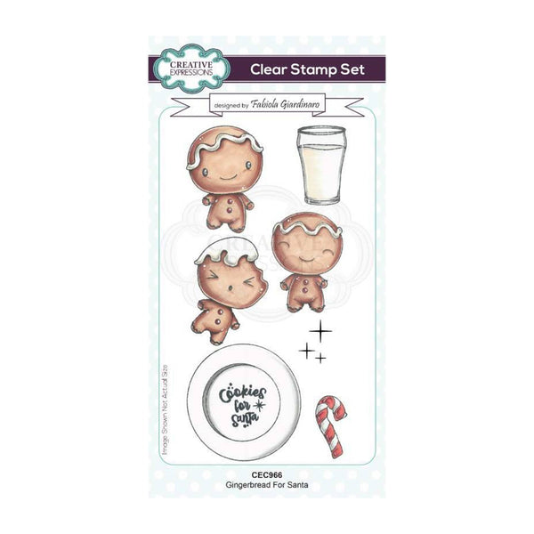Creative Expressions DL Clear Stamp Set by Fabiola Giardinaro - Gingerbread For Santa*