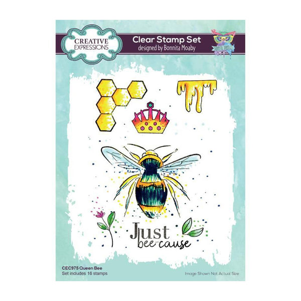 Creative Expressions A5 Clear Stamp Set By Bonnita Moaby - Queen Bee*