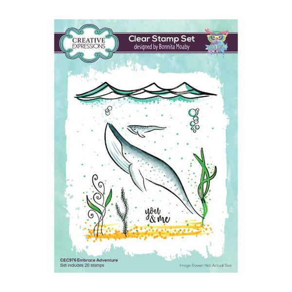 Creative Expressions A5 Clear Stamp Set By Bonnita Moaby - Embrace Adventure