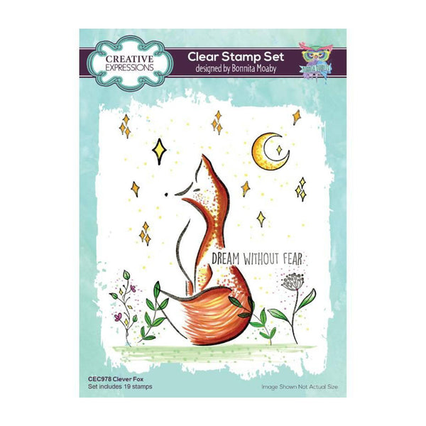 Creative Expressions A5 Clear Stamp Set By Bonnita Moaby - Clever Fox