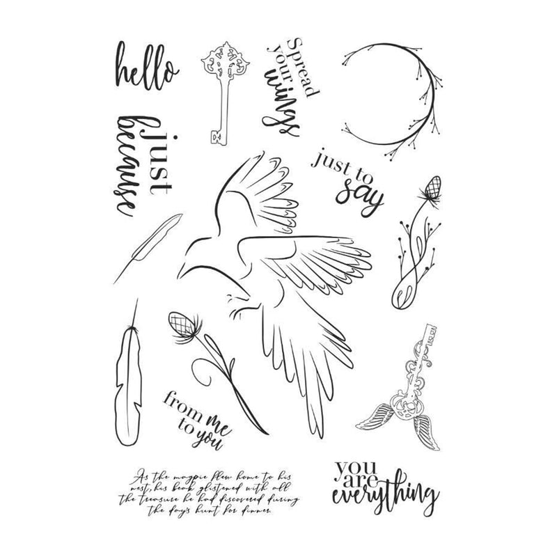 Creative Expressions A5 Clear Stamp Set By Bonnita Moaby - Spread Your Wings*