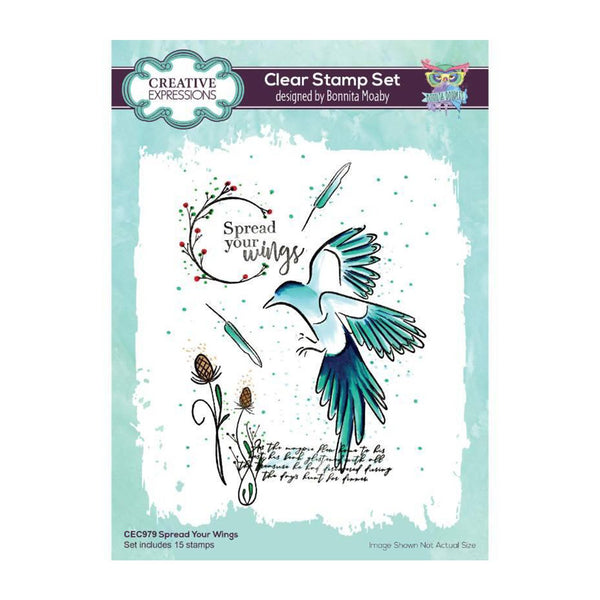 Creative Expressions A5 Clear Stamp Set By Bonnita Moaby - Spread Your Wings
