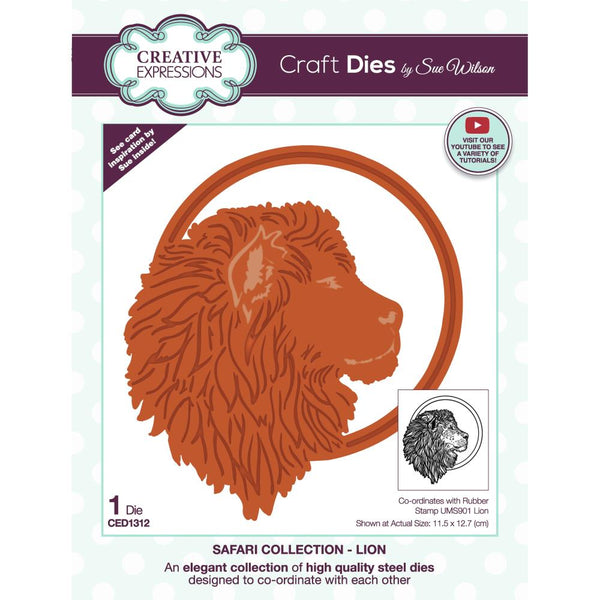 Creative Expressions Craft Dies By Sue Wilson - Safari Collection: Lion