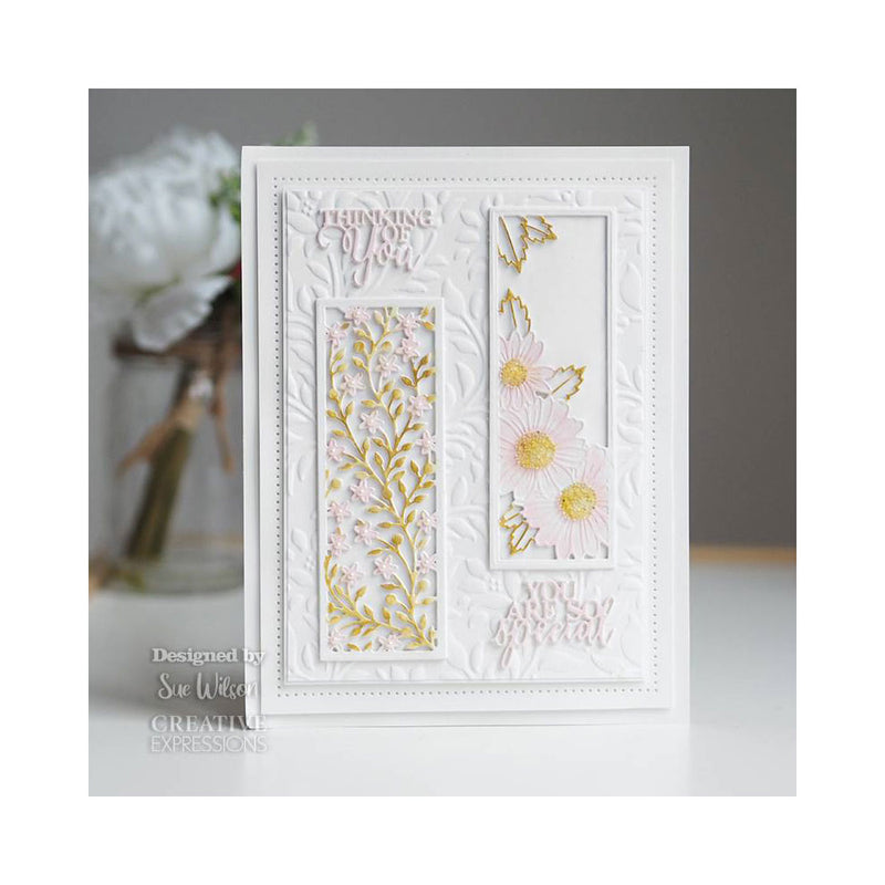 Creative Expressions Craft Dies By Sue Wilson - Floral Panels - Sunflower*