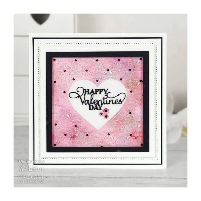Creative Expressions Craft Dies By Sue Wilson - Background - Layered Heart*