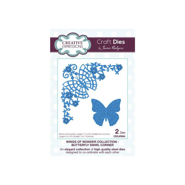 Creative Expressions Craft Dies by Jamie Rodgers - Butterfly Swirl Corner*