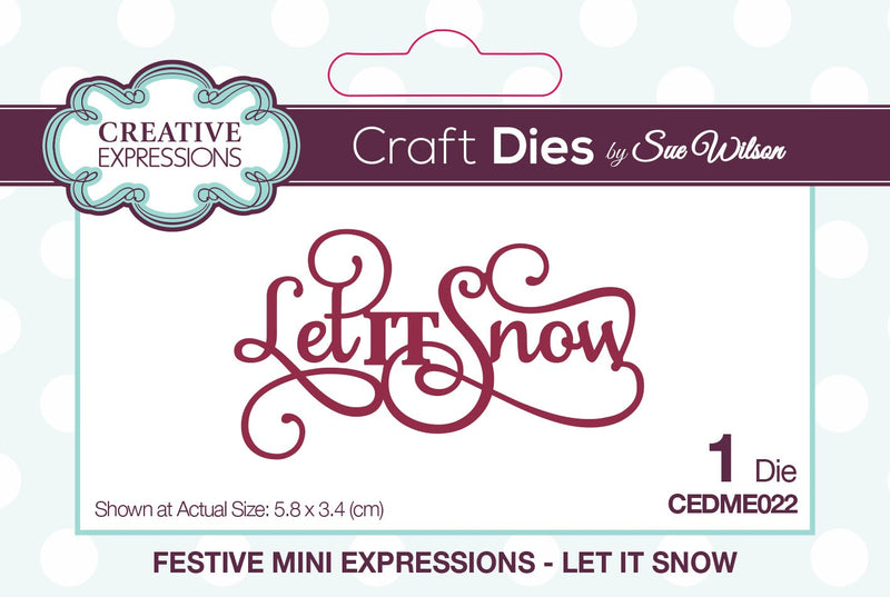 Creative Expressions Dies - Mini Expressions Collection Let It Snow