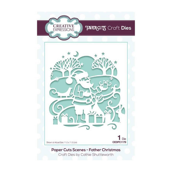 Creative Expressions Paper Cuts Scenes Craft Dies - Father Christmas*