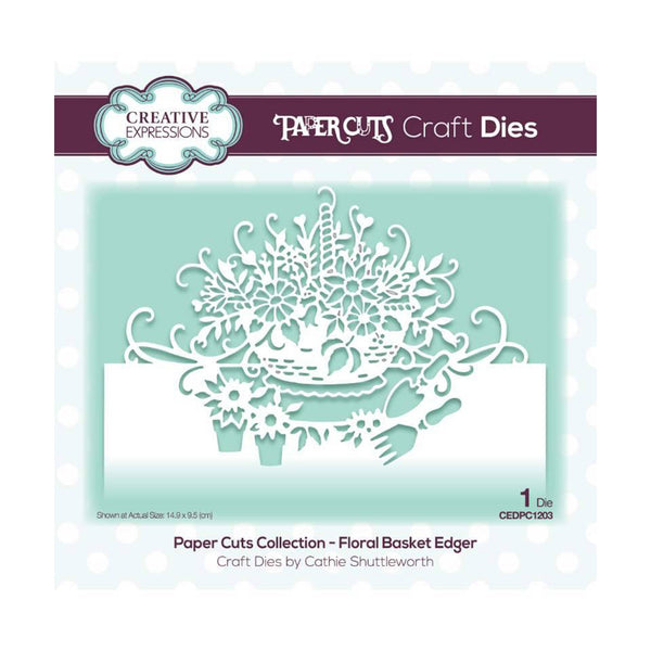 Creative Expressions Paper Cuts Edger Craft Dies - Floral Basket*