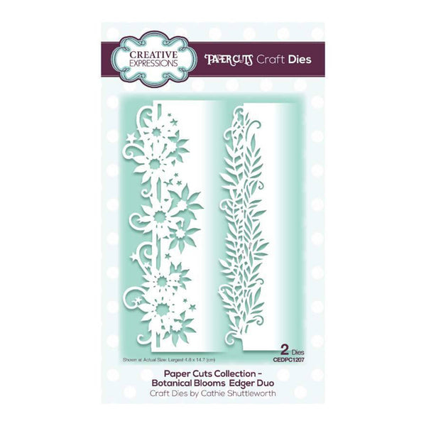 Creative Expressions Paper Cuts Edger Craft Dies - Botanical Blooms Duo*