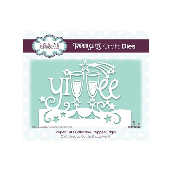 Creative Expressions Paper Cuts Edger Craft Die - Yippee*