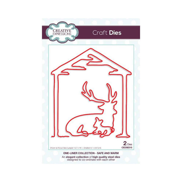 Creative Expressions Craft Dies - One-Liner Collection - Safe and Warm