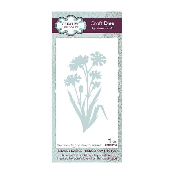 Creative Expressions Craft Dies By Sam Poole - Shabby Basics Collection - Hedgerow Thistle