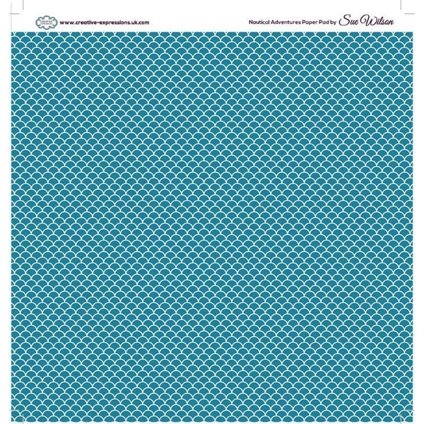 Creative Expressions Single-Sided Paper Pad By Sue Wilson 8"x 8" 24 Pack - Nautical Adventure*