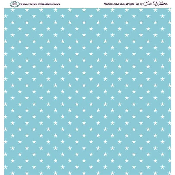 Creative Expressions Single-Sided Paper Pad By Sue Wilson 8"x 8" 24 Pack - Nautical Adventure*