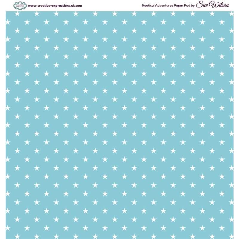 Creative Expressions Single-Sided Paper Pad By Sue Wilson 8"x 8" 24 Pack - Nautical Adventure*