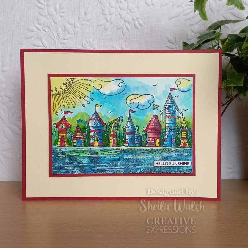 Creative Expressions 6"x4" Rubber Stamp By Bonnita Moaby - By The Sea*