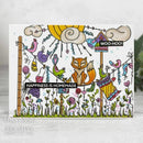 Creative Expressions 6"x4" Rubber Stamp By Bonnita Moaby - Hanging Out*