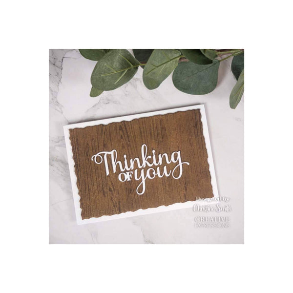 Creative Expressions A6 Pre-Cut Rubber Stamp - Rustic Timber*