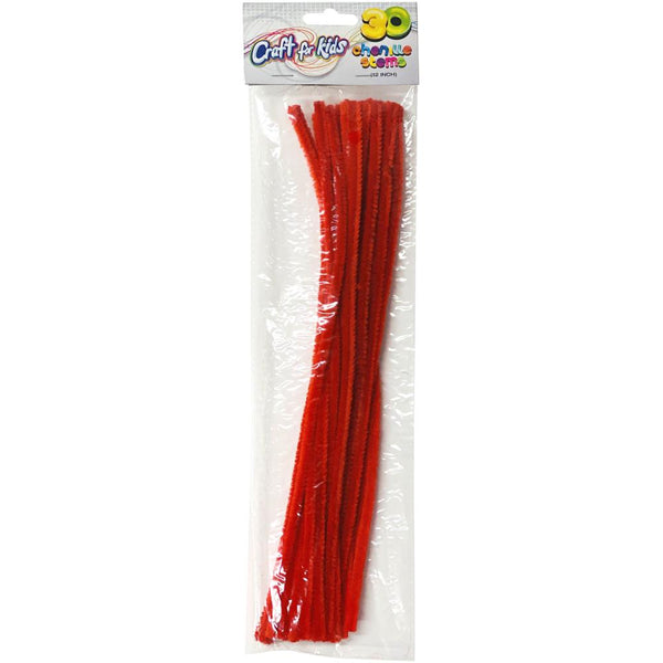 Crafts For Kids - Chenille Stems 12" 40 pack  - Red